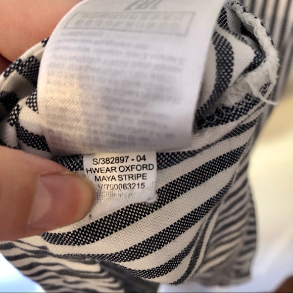 Banana Republic Striped Flutter Sleeve Top - Picture 8 of 8